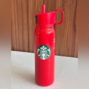 Starbucks Red 2024 Holiday Red Logo Twist to Sip SS Bottle Tumbler. NWT!
